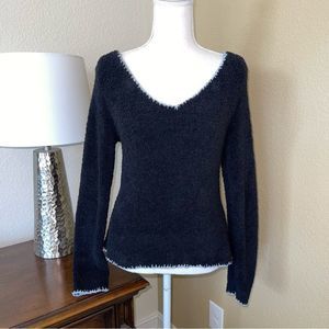 Barefoot Dreams Black V-Neck Sweater